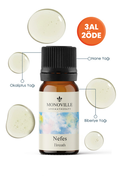 Monoville Nefes Essential Oil Blend 10 ml (Breath Essential Oil Blend)