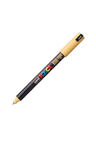 POSCA Marker UNI Posca, 0.7 mm, varf fin metalic, PORTOCALIU CAISA