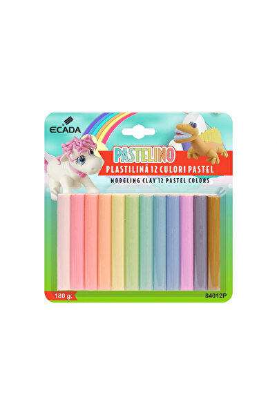 Ecada Plastilina 12 culori/set Pastel