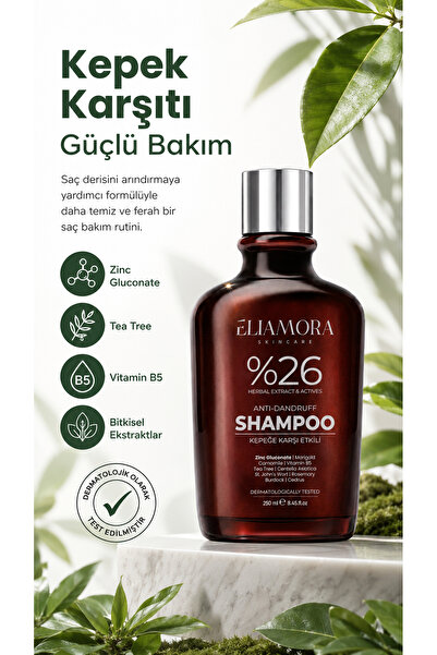 eliamora Kepek Karşıtı  Besleyici Onarıcı Şampuan