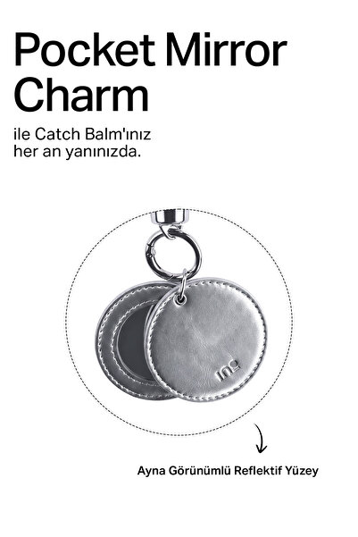 inobeauty Pocket Mirror Charm - Anahtarlıklı Mıknatıslı Elma Derisi Ayna