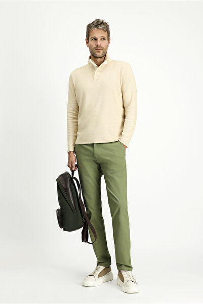 Kiğılı Regular Fit Standard Cut Lycra Canvas / Chino Trousers