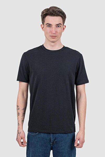 Bakers Men's Black Cotton Crew Neck T-Shirt