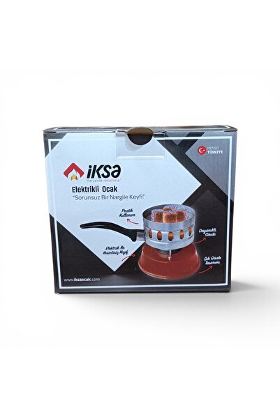İksa Nargile Köz Ocağı - Elektrikli - Kırmızı - - (İK-209)