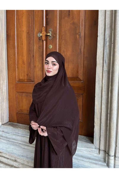 Şakika Women's Shine Abaya Ferace & Shawl - Standard Size & Different Lengths