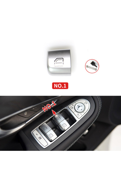 Choice6 غطاء زر مفتاح نافذة باب الراكب الأمامي للسيارة رقم 1 W205 W253 W213 W...