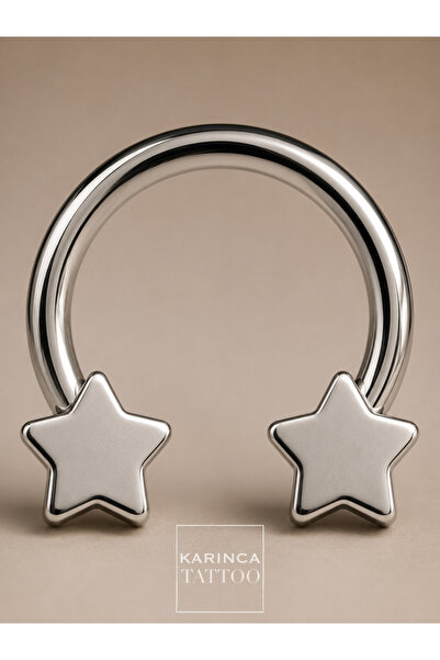 Karınca Piercing Halka Yıldız Piercing Cerrahi Çelik Piercing Tragus Helix Se...