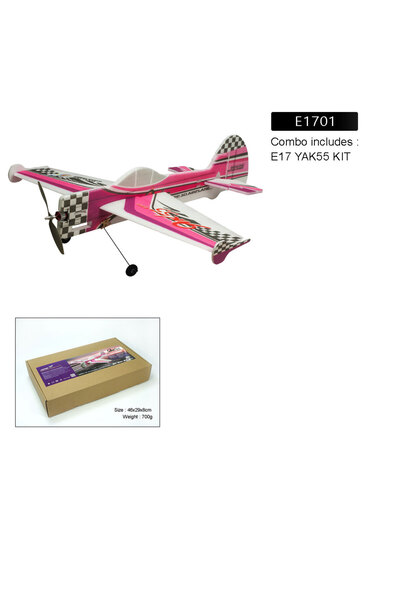 Choice طائرة E1701 Real Hawk EPP Yak55 ثلاثية الأبعاد للتحليق البهلواني، طائر...
