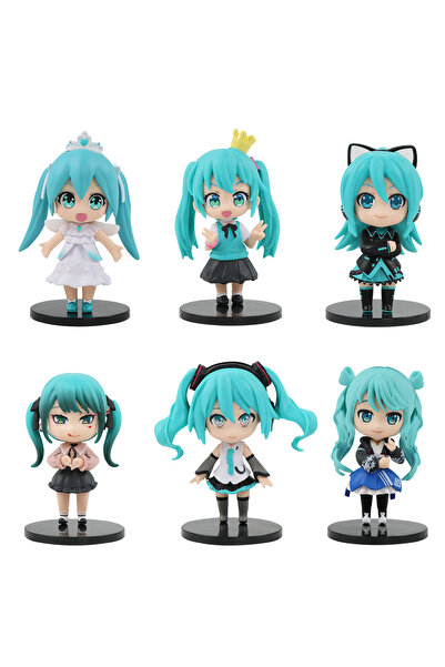 Choice6 Bandai 6pcs opp bags New Hot 6pcs/Set Anime New Miku Figure mini Char...