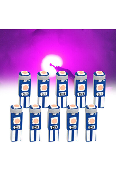 Choice6 مصابيح LED وردية عالية السطوع من نوع 3030، 10 قطع، T5، W3W و W1.2W، س...