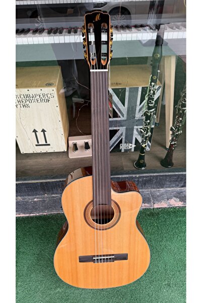 3M MUSİC Merida SGF 1 CEQ Perdesiz Elektro Klasik Gitar Fretless Klasik Gitar...