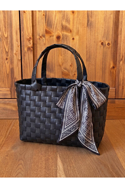 ARMES EV CONCEPT Handmade Knitted Basket Bag - Casual and Beach Bag - Small Size