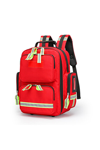 Choice Red First Aid Kits Emergency Rescue Backpacks Large Capacity Sorted St...