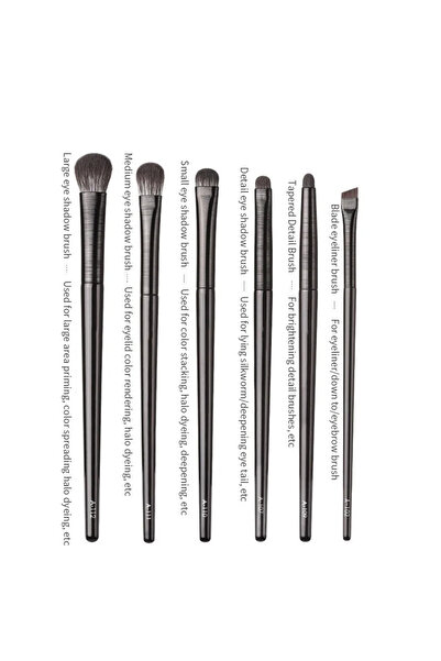 Choice1 6PCS Natural Eye Makeup Brushes Set Eyeshadow Brush Eyebrow Contour E...