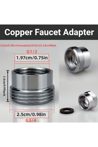 Choice Premium Thickened Brass Faucet Adapter Anti-Corrosion and Rust Proof, ...