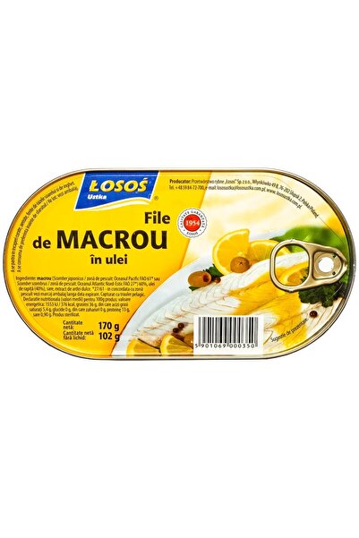 Losos Ustka Pachet 6x Losos- File de macrou in ulei 170g
