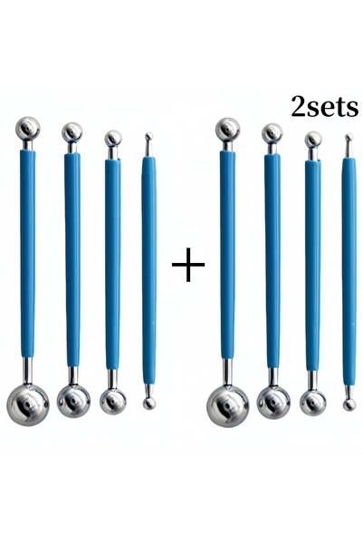 Choice blue 2sets Ultralight Clay Polymer Clay Sculpting Tool 4 8-Head Solid ...