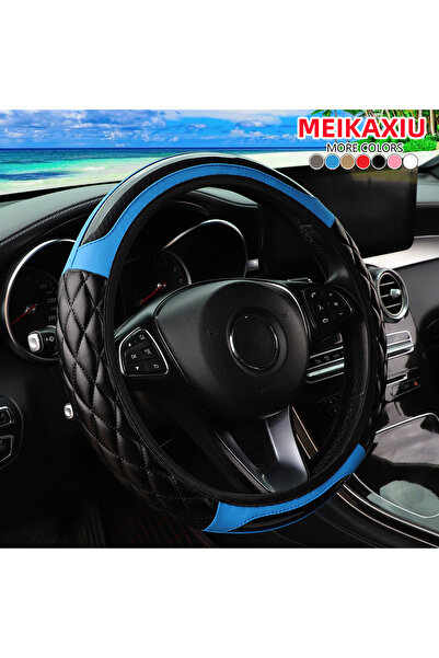 Choice Blue The new car steering wheel cover with crystal carbon fiber three-...
