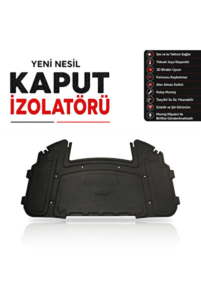 öz-iş BMW 3 Serisi E90 Kaput İzolatörü (2006-2013 Arası)+KLİPS