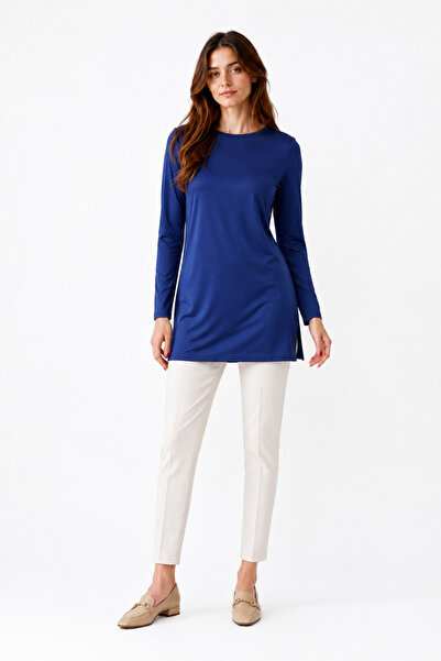 penyebizden Γυναικείο Τούνικ Βισκόζης Full Lycra-Navy Blue