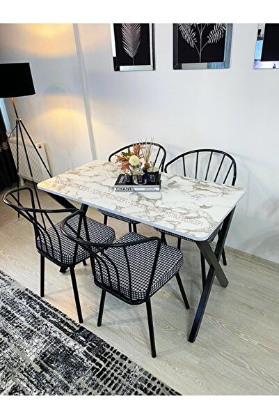 Cosargroup 70x110 Ege Ahşap Mutfak Masası Takımı Güneş Sandalye Masa Takımı
