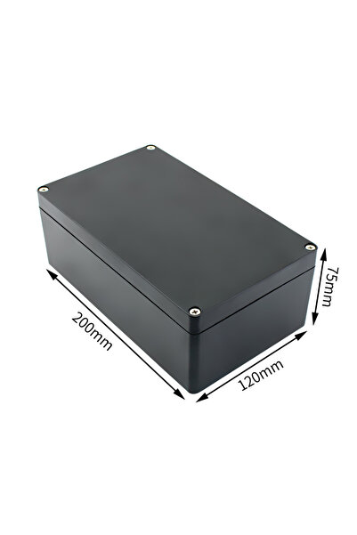 Choice5 200-120-75 Black Box Outdoor Waterproof Case Plastic Box Electronic P...