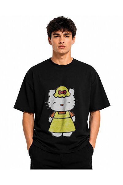 Inscriptie Tricou Unisex Bumbac Premium Casual " Hello Kitty family coloring "