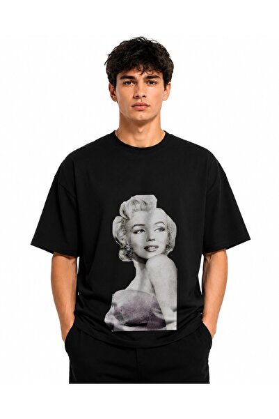 Inscriptie Tricou Unisex Bumbac Premium Casual " Marilyn Monroe color "