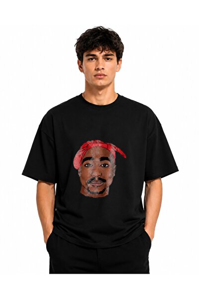 Inscriptie Ουνισέξ Βαμβακερό T-shirt Υψηλής Ποιότητας " Τούπακ Σακούρ - πρόσω...