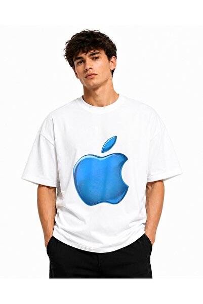 Inscriptie Tricou Unisex Bumbac Premium Casual " Apple blue "