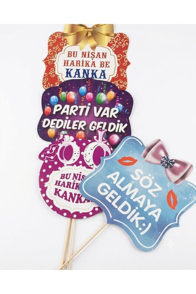 GÜVEN Nişan Parti Konuşma Balonları 4 Adet