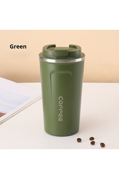 Choice8 301-400ml Green 380/510ML Stainless Steel Car Thermal Cup Coffee Cup ...