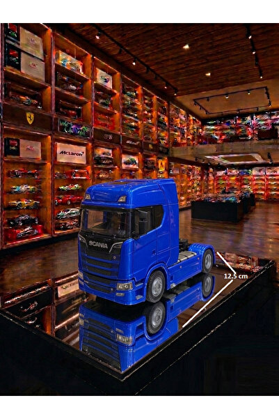 OYUNCAKSAHİLİ SCANİA V8 R-730 METAL TIR KAFASI AÇILIR ÖNE YATAR TAŞIYICI MODE...