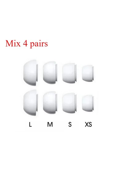 Choice6 Mix 4 pairs 4 Pairs Liquid Silicone Ear Tips for Airpods Pro 1 2 Nois...