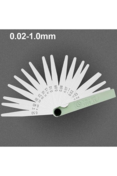 Choice 0.02-1.00mm 17 Blades Feeler Gauge Metric Gap Filler Gage Measurment T...