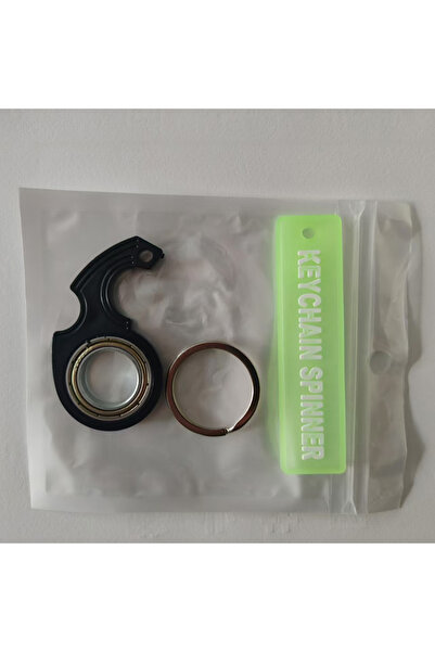 Choice Black Exquisite Finger-swivel Key Ring Decompression Keychain Fingerti...