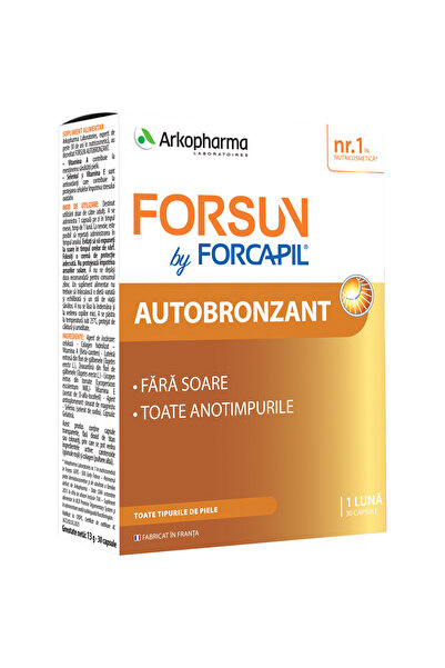Forcapil Forsun Autobronzant, 30 capsule, Arkopharma
