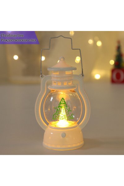 Choice Christmas Tree Portable LED Christmas Santa Claus Snowman Lanterns Ind...