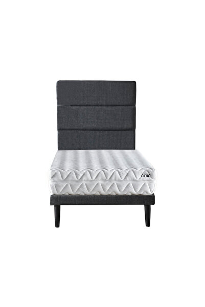Niron Yatak Niron Slim Pocket 80x180 Cm Tek Kişilik Yatak Baza Başlık Takımı ...