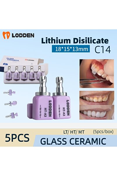 Choice6 HT A3 LODDEN سيراميك ليثيوم ديسيليكات (زجاجي) C14 LT/HT لـ CAD CAM Si...