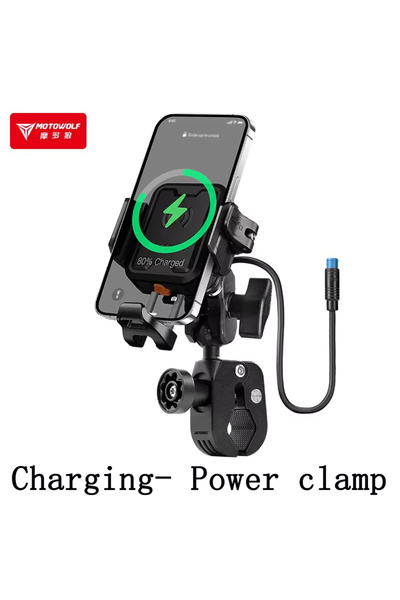 Choice Charging- Black MOTOWOLF Motorcycle Riding Shock-Absorbing Phone Holde...