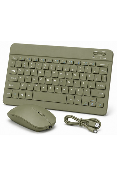 GudeX Bluetooth Kablosuz Klavye ve Mouse Seti Şarjlı iOS Android Windows Uyumlu