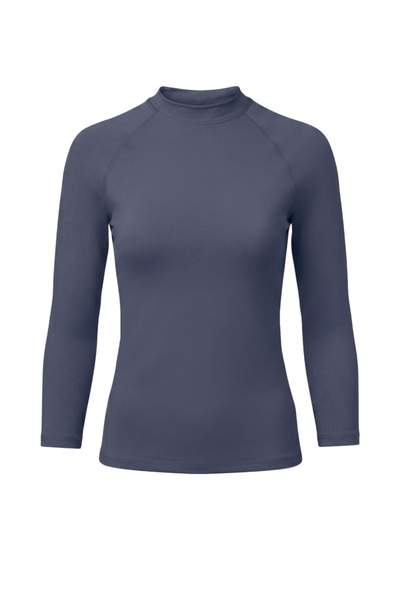 Donnita Women's Long Sleeve Swimwear Swimmer Top - Sun Uv Protective Rash Guard