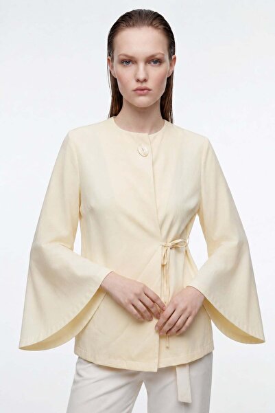 HAKKE Women's Long Sleeve Shirt with Tie Detail
