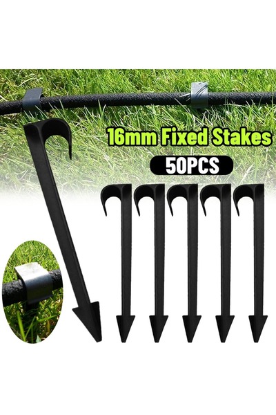 Choice 16MM-SGGD-50PCS 50PCS Garden Irrigation Hose Anchors 16mm Fixed Stakes...