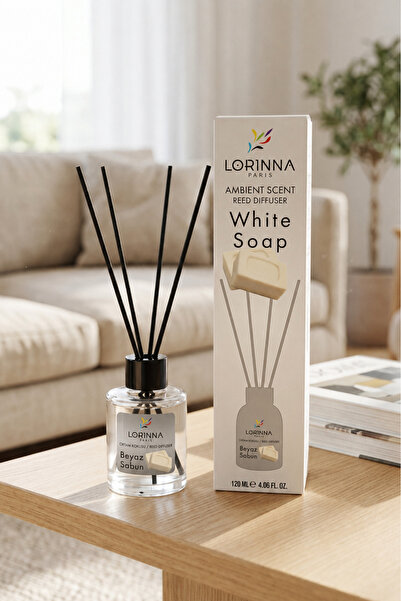 Lorinna Paris White Soap Bambu Çubuklu 120 ml Oda Kokusu