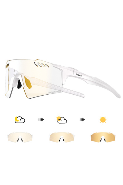 Choice 1lens-no box 05 SCVCN Photochromic Cycling Sunglasses Men MTB Cycling ...