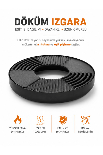 SOMINECO Üçgen Standlı Çok Amaçlı Mangal, Ateş Çukuru ve Bahçe Şöminesi – Döküm Izgaralı, Krom Pişirme Izgaralı, 95 cm Yükseklik, 2 Katlı Odun Raflı ve Koruyucu Kılıflı