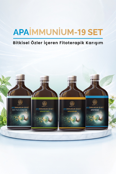 Apayrı Yaşam Bitkisel Özler İçeren Fitoterapik Karışım Apaimminium-19 Set