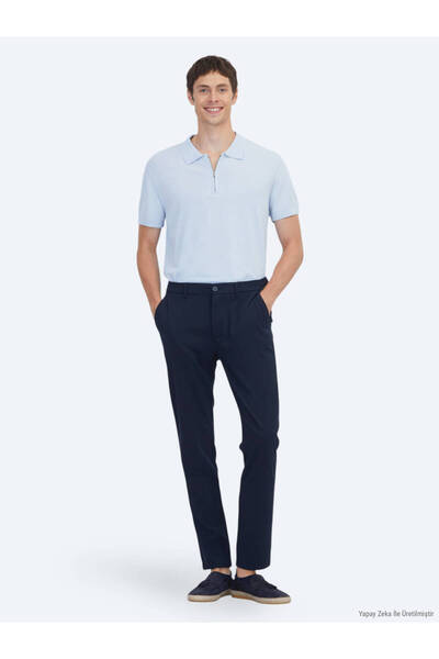 Kip Pantaloni casual Jogging Fit țesuți bleumarin